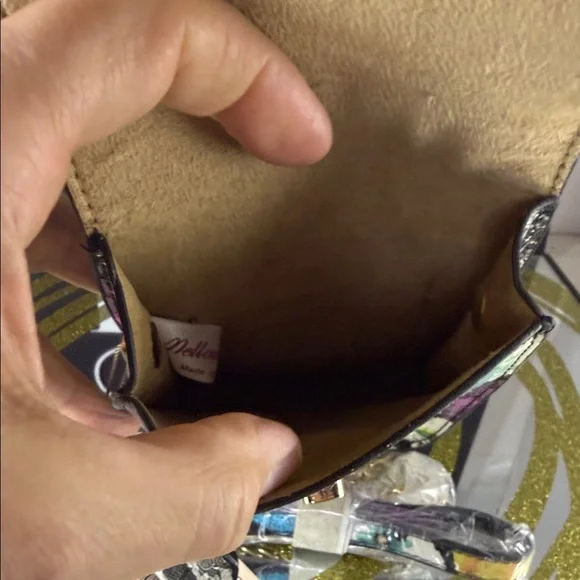 Dellow World Multicolor Floral Croc-Embossed Crossbody Bag - Picture 7 of 7